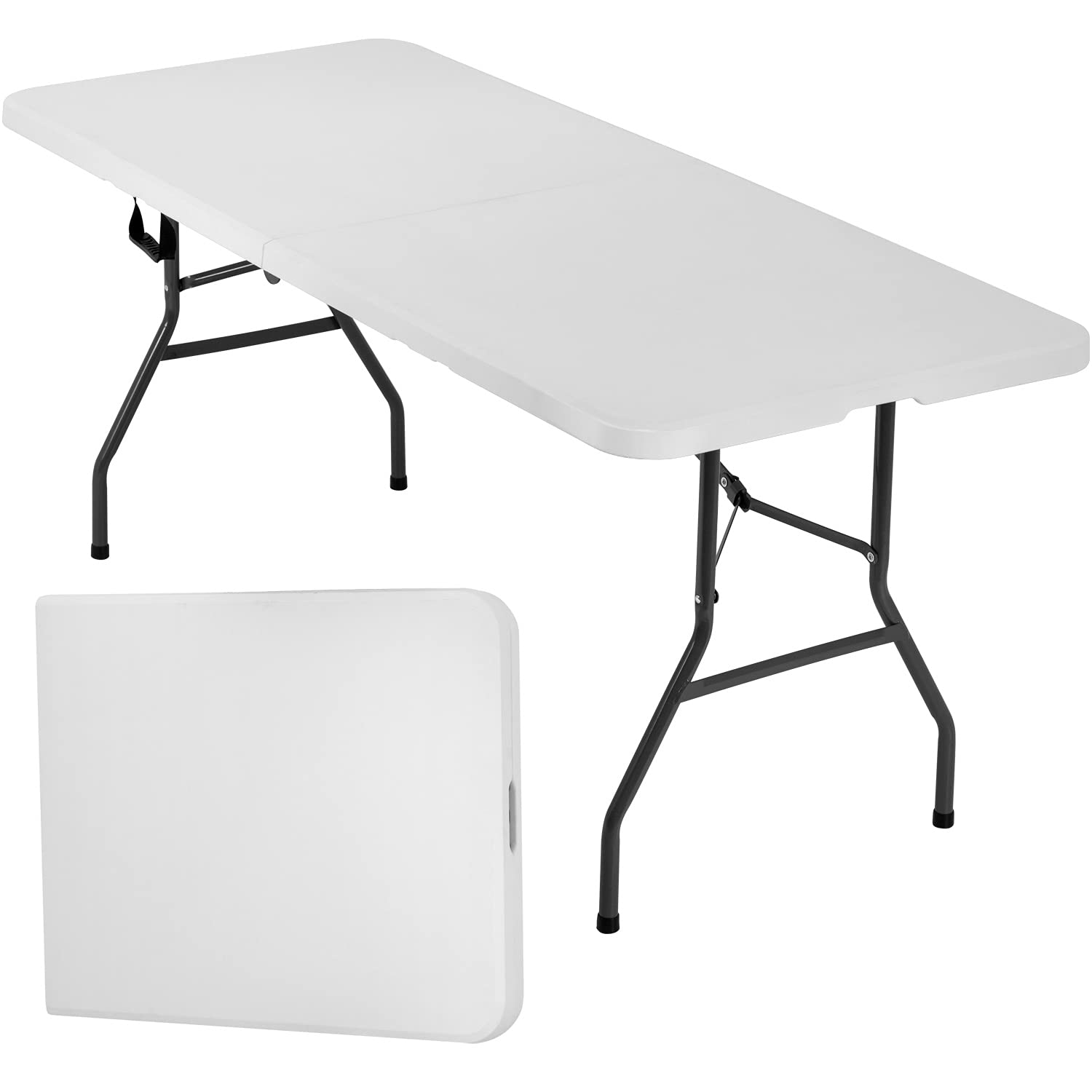 Portable Folding Table for Parties and Backyard Events (White, 6 FT)
Folding Table for Parties and Backyard Events (Wh