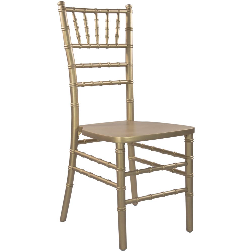 Flash Furniture Advantage Gold Chiavari Chair + Elegant + Formal Events + High-Back + Comfortable Seating + Gold Finish