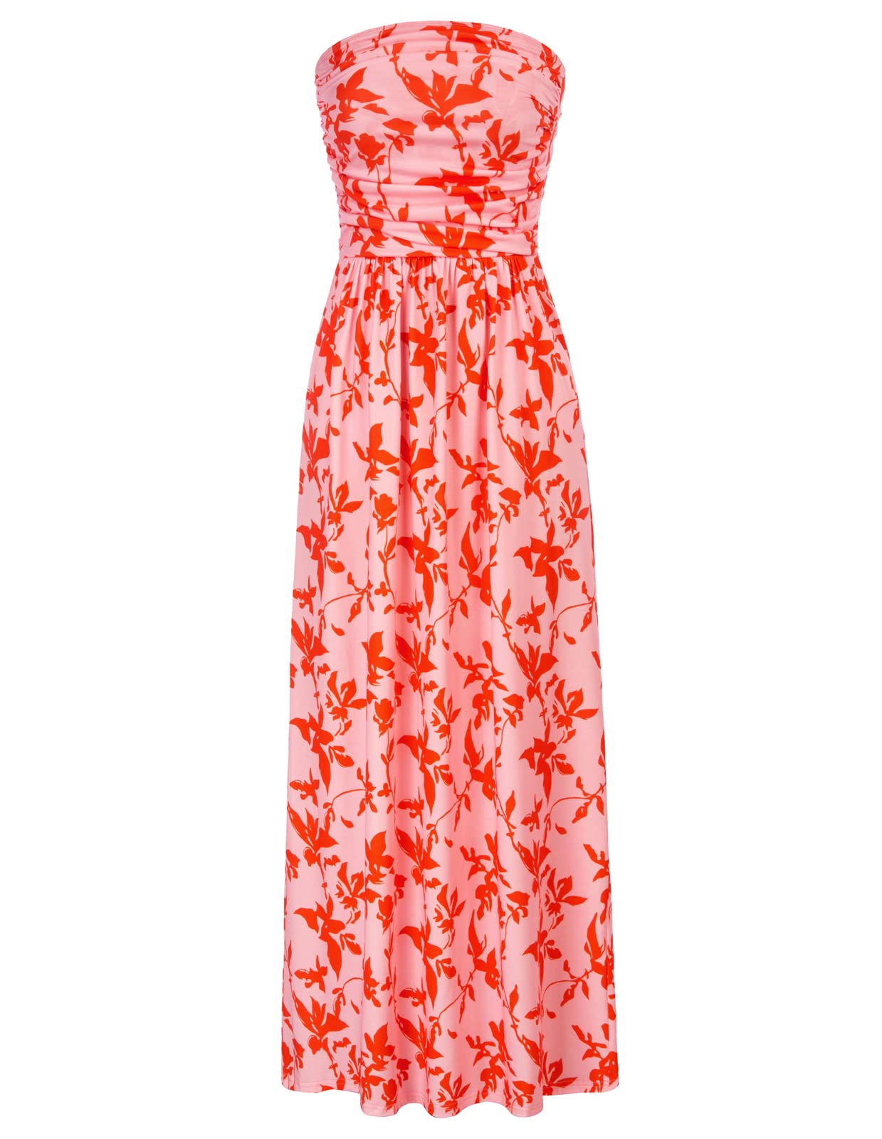 GRACE KARIN Women Casual Loose Ruched Long Maxi Dress for Summer Parties
| GRACE KARIN Women Stretchy Strapless Maxi Dr